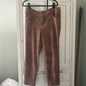 Chico’s faux leather pant—never worn. Chico’s size 3R